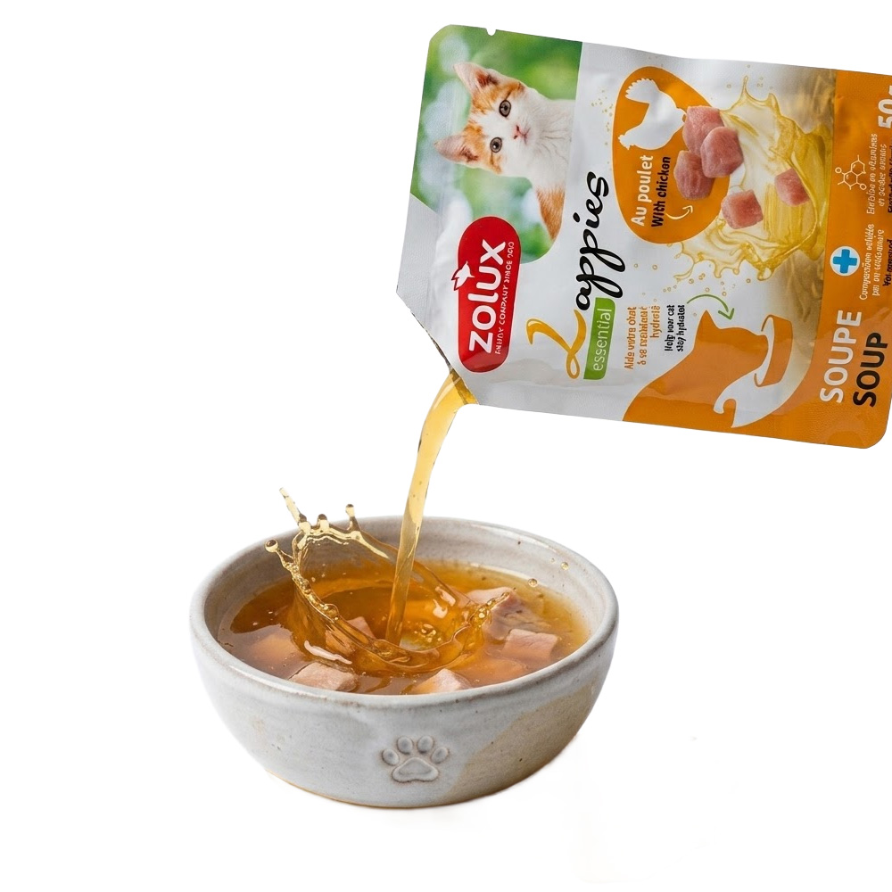 Przysmak dla Kota Lappies Zupa z Kurczakiem 12x50g ZOLUX